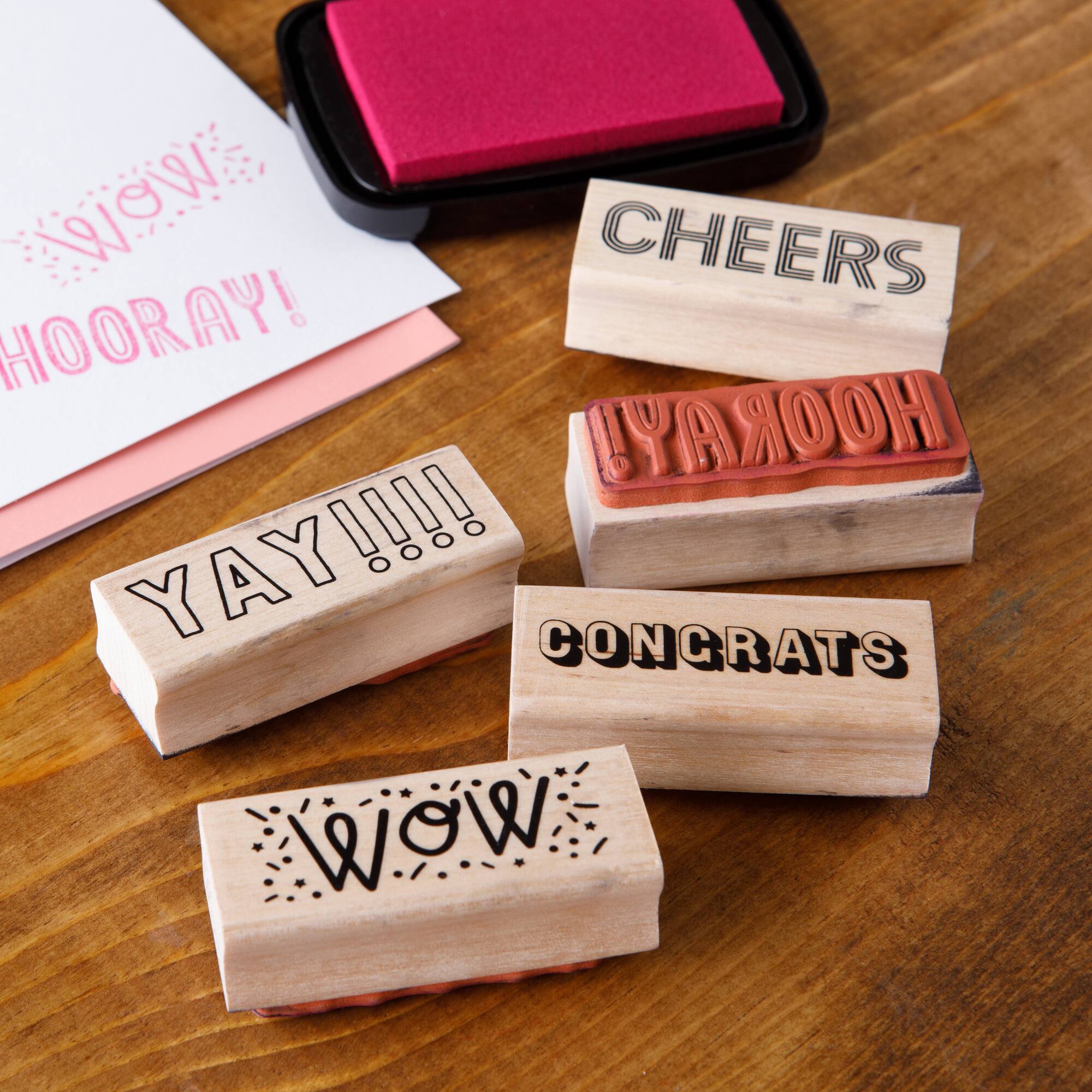 Celebrate Wood Stamp Set by Recollections™